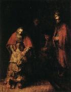 Rembrandt van rijn Return of the Prodigal Son oil painting reproduction